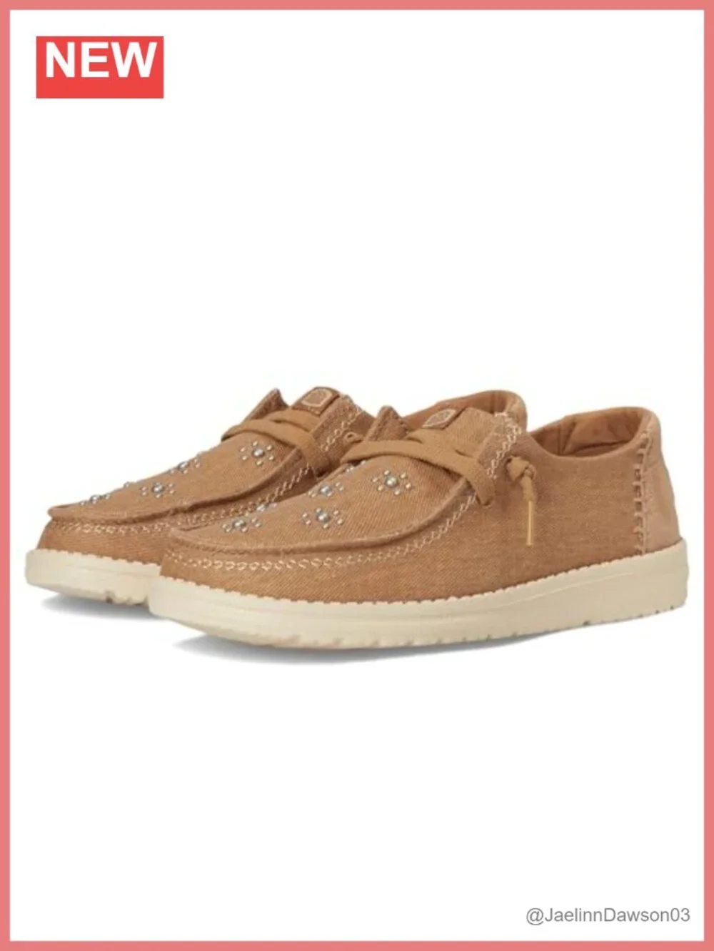 Women's Star Studded Slip-On Loafers with Cotton Lining